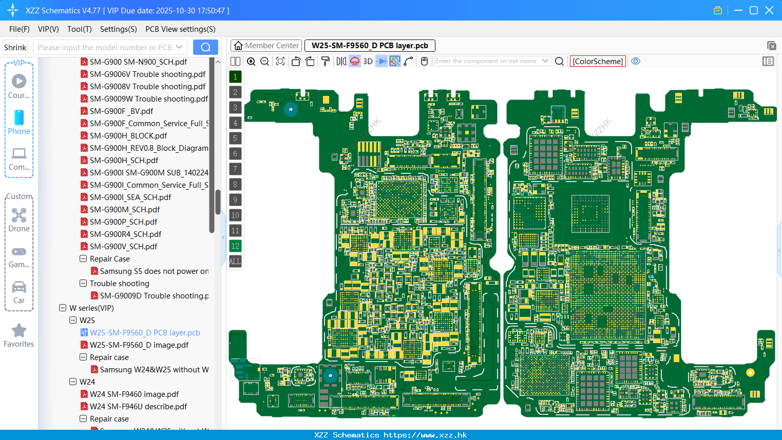 Samsung W25-SM-F9560_D PCB Layer